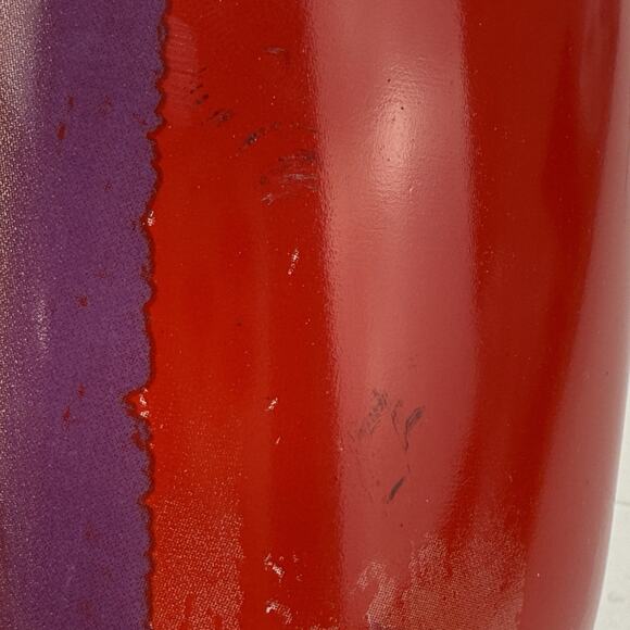 2 Starbucks Holiday Christmas Coffee Mug Red Purple Green Brushstrokes 12 Oz - Picture 14 of 16